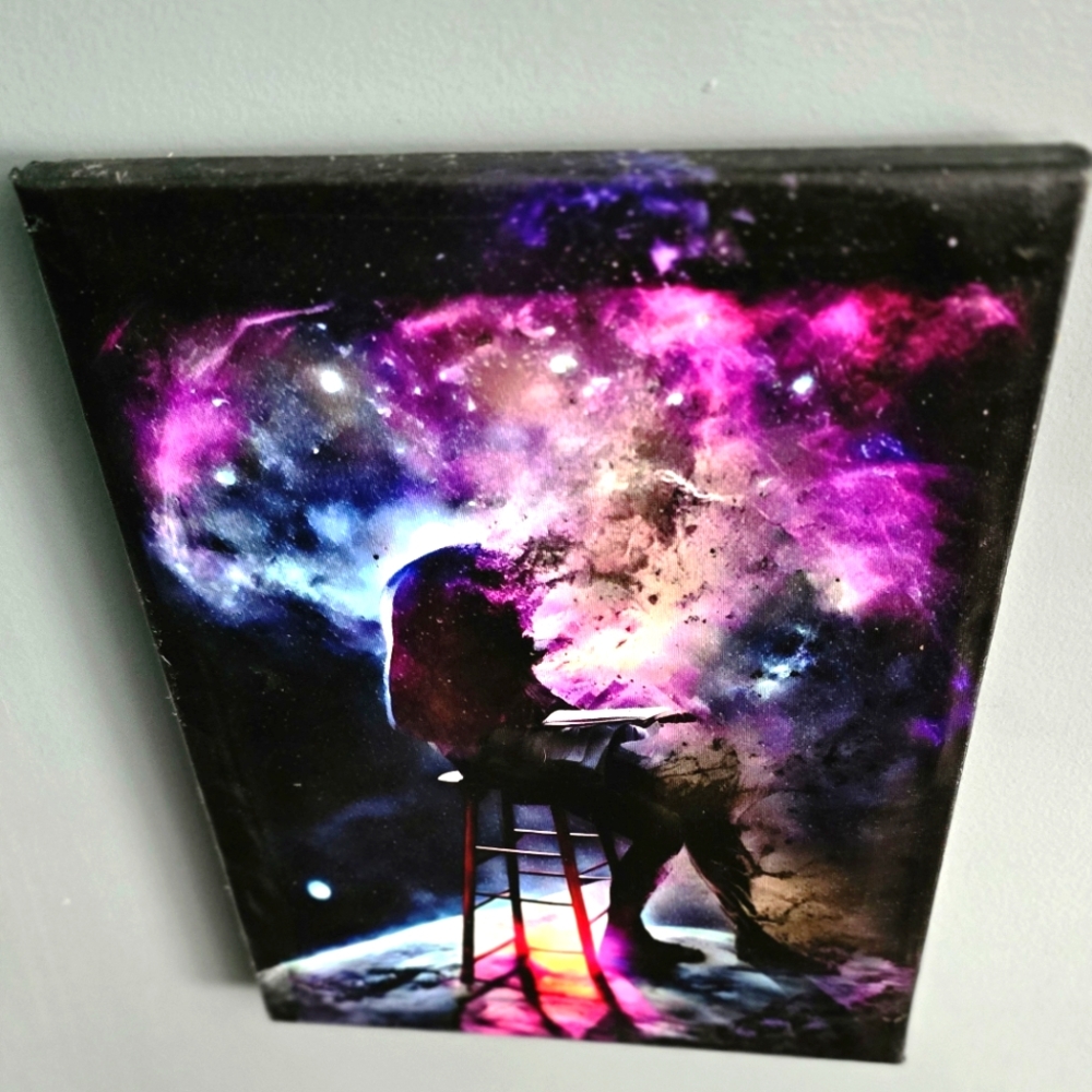 Cosmic knowledge Hand-painted 11x14 - Picture 3 of 8